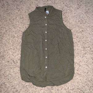 Button Up Tank Top
